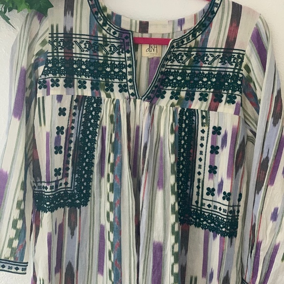 Embroidery boho tunic dress - Picture 5 of 7